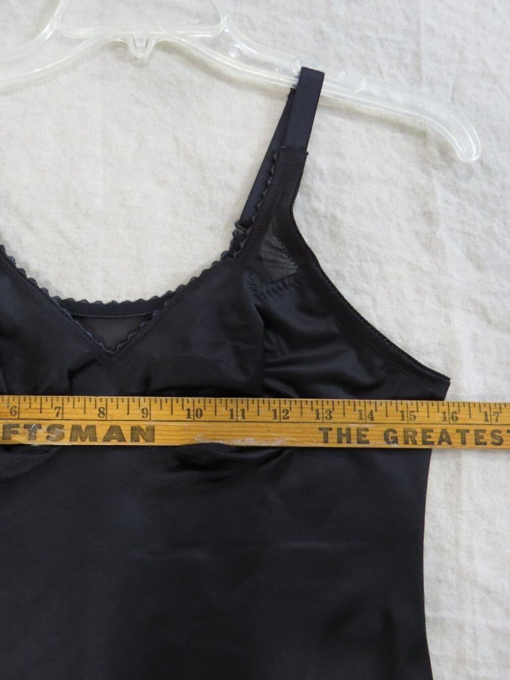 Ruby Ribbon 3041 V-Neck Slip Shapewear SIZE 40 Black - Picture 5 of 7